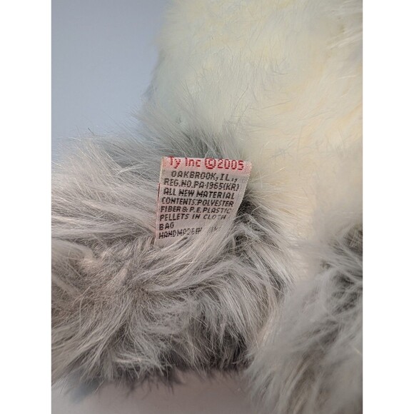 Ty Classic Lyric Cat Plush Gray White Long Hair Kitten 14” 2005 Soft Cuddly Toy - Picture 10 of 15